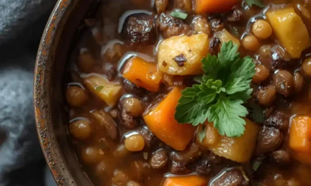 Tocăniță de linte cu legume de toamnă – rețeta proteică pentru energie și imunitate