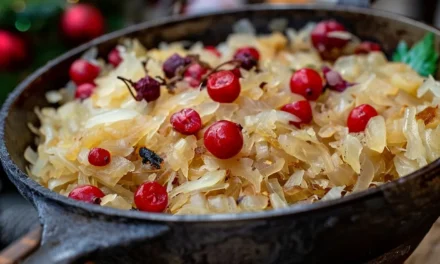 Varza călită cu măceșe – Rețeta de iarnă pentru sănătatea digestivă și vitamina C